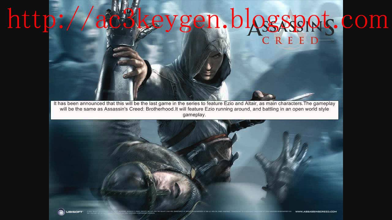 Assassin creed 3 keygen key generator free download 2017